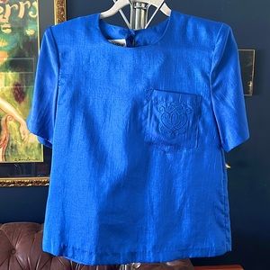 Vintage cobalt blue top